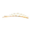 06933 Clip dorado largo con perlas surtidas 2 u.