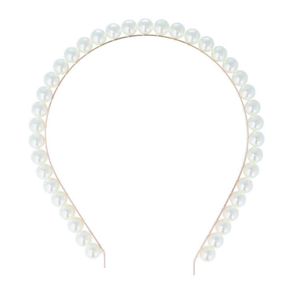 DIADEMA DORADA CON PERLAS 2 UDS