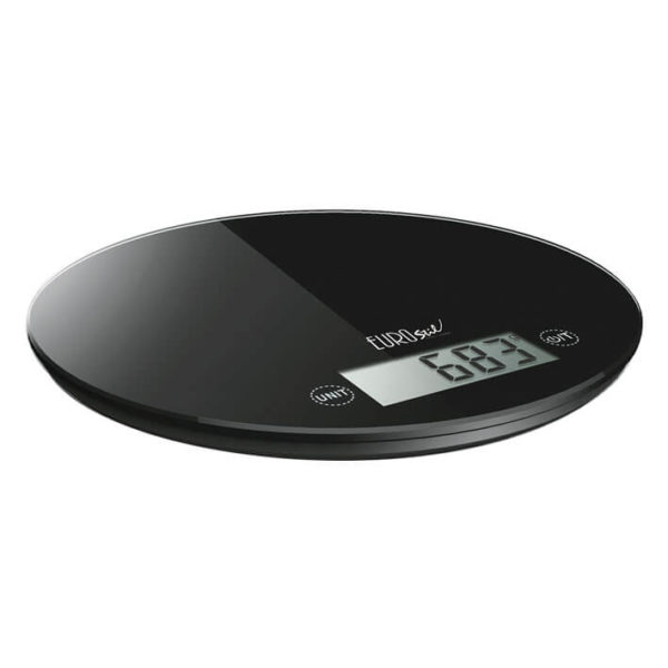 BLACK ROUND DIGITAL SCALES