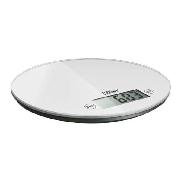 WHITE ROUND DIGITAL SCALES