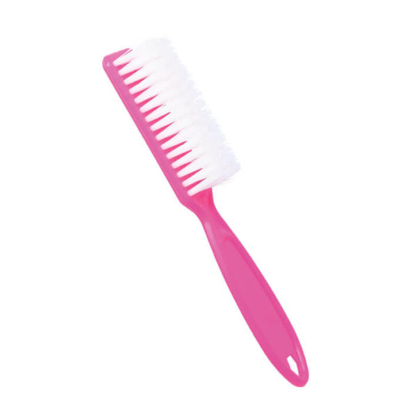 PINK NAIL BRUSH WITH HANDLE