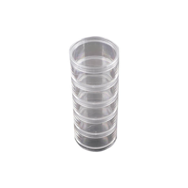 PLASTIC TUBE SHAPED DAPPEN DISH 5 PCS