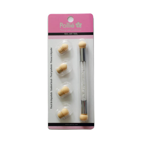 GRADIENT NAIL BRUSH + 4 REPLACEMENT TIPS (NAIL ART)