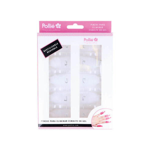 WHITE SOAK OFF REMOVER CLIPS 10 PCS