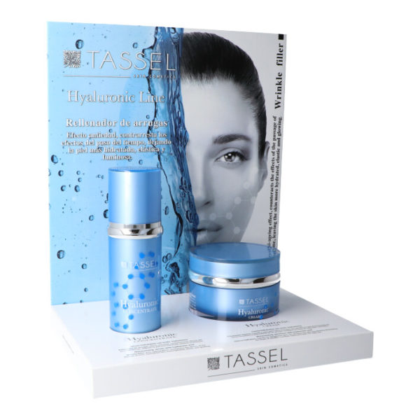 EXPOSITOR HYALURONIC CREMA Y SERUM