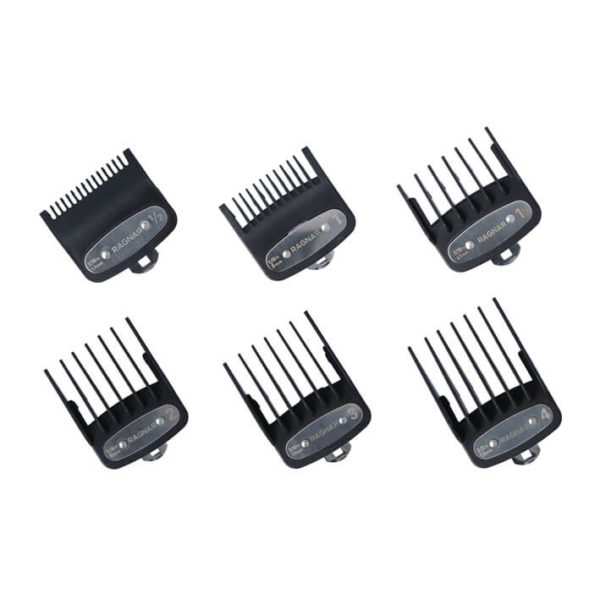 PACK 6 CLIPPER METAL COMBS RAGNAR