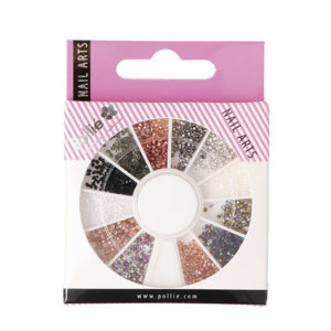 Strass rhinestone de colores nail art rueda de Pollié - 07345