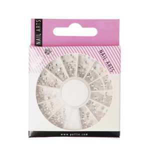 Strass rhinestone plata nail art rueda de Pollié - 07346