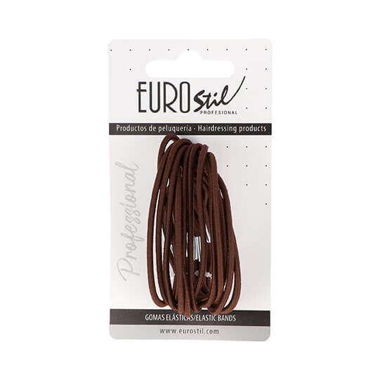 CARD 15 BROWN FINE ELASTICS HAIR