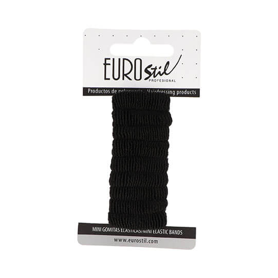 CARD 9 MINI BLACK ELASTICS HAIR