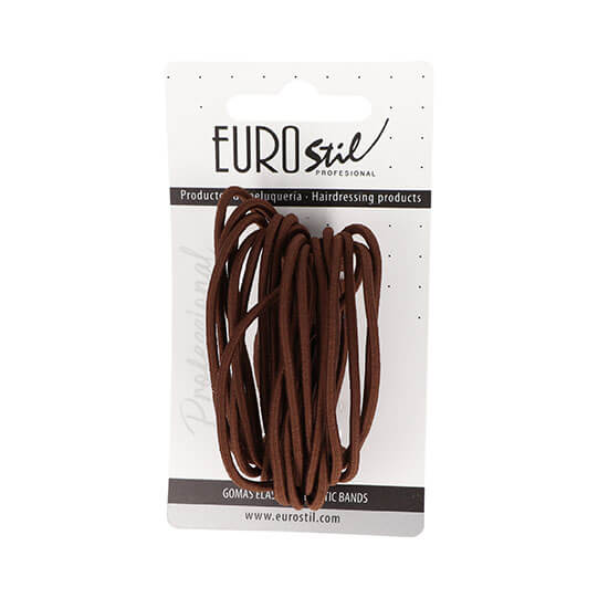 CARD 25 BROWN ELASTICS HAIR