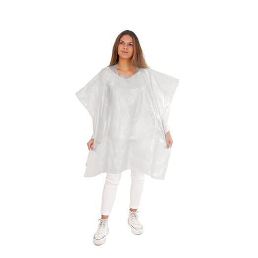 BAG 50 WHITE CAPES 145CM