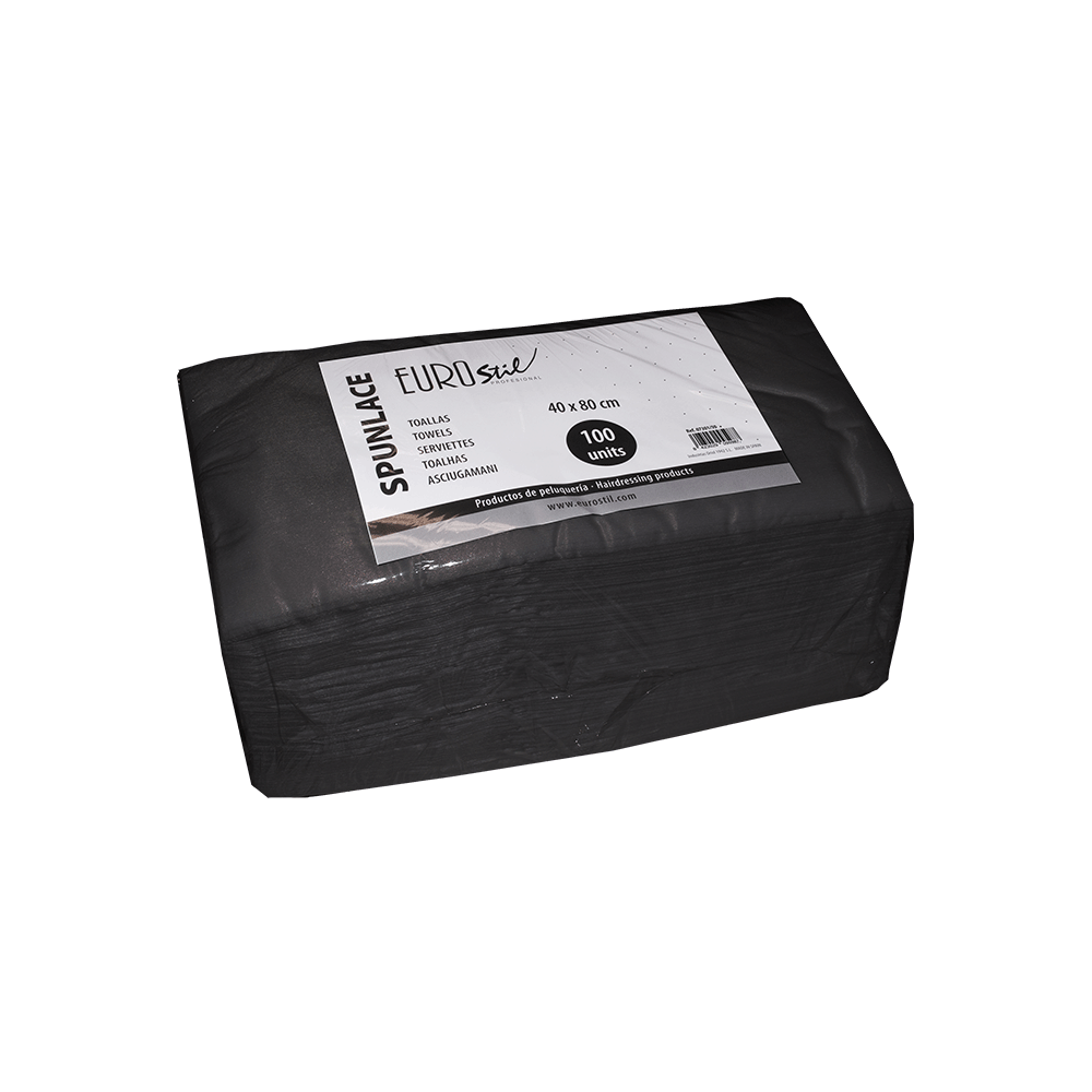 Bolsa 3 Toallas Negras 100% algodón 74 x 46 cm – Eurostil Argentina